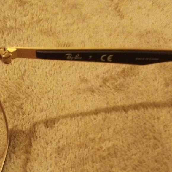 Ray-Ban Black and Gold Frame Glasses - Picture 2 of 7